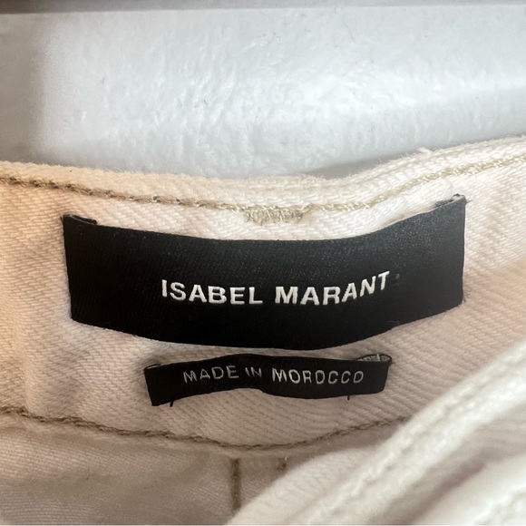 Isabel Marant Cotton Denim Straight Pants - Picture 3 of 6